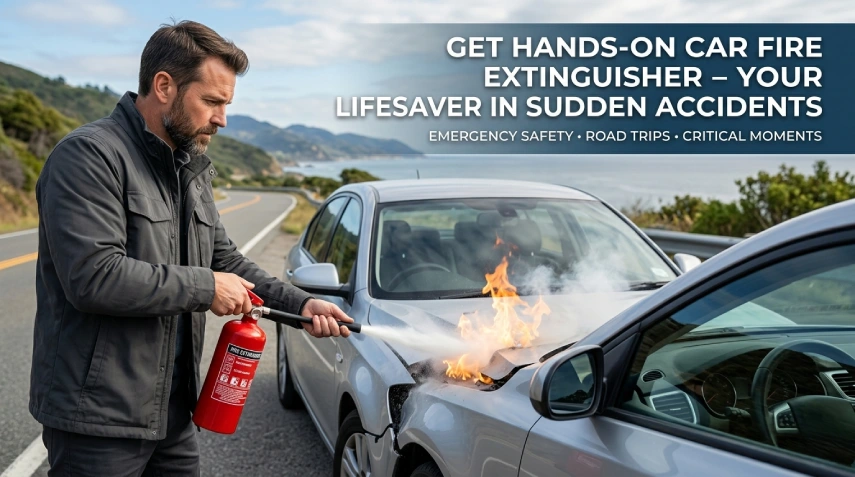Get Hands-on Car Fire Extinguisher - Your Lifesaver in Sudden Accidents