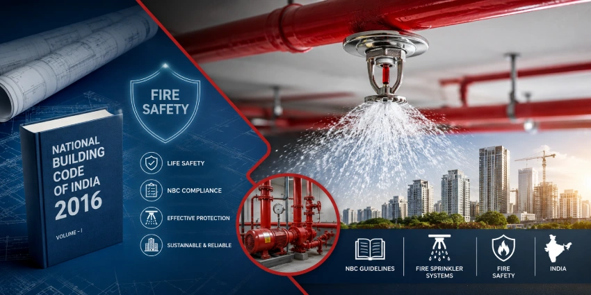 Decoding NBC Guidelines: A Guide to Fire Sprinkler Systems in India For Fire Safety